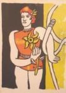Femme A La Fleur 1 by Fernand Leger