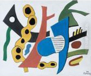 La Chaine Jaune Et Noire by Fernand Leger