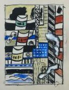 Bateaux A New York by Fernand Leger