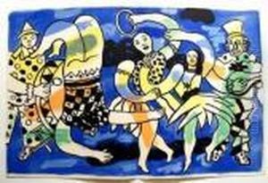 Scene De Cirque by Fernand Leger