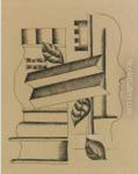Profil, Vase Et Clef - view 1