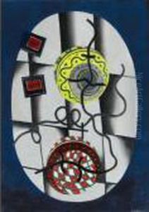 Les Deux Spheres De Couleur (les Lampions) by Fernand Leger