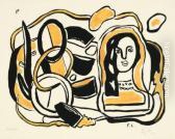 Tete De Femme Avec Composition - view 1