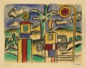 Vorstadtlandschaft by Fernand Leger