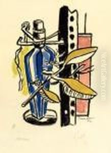 Composition A La Bouteille by Fernand Leger