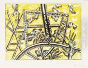 L'echafaudage Au Soleil by Fernand Leger