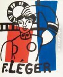 Affiche Pour Une Exposition Leger A Leverkusen by Fernand Leger