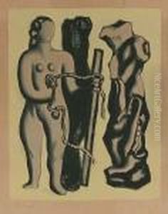 Mujer Y Formas. by Fernand Leger