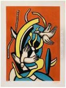 Composition Aux Deux Oiseaux by Fernand Leger