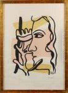 Kvinna I Profil by Fernand Leger