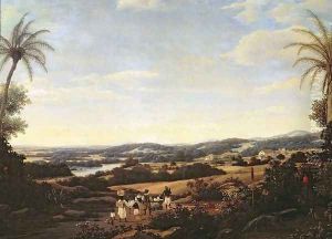 Brazilian Landscape with a Plantation by Frans Jansz. Post