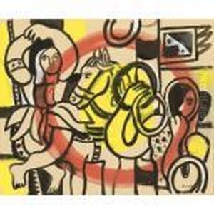 Le Jongleur Et La Danseuse by Fernand Leger