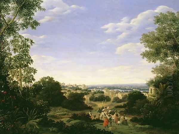 Brazilian Landscape with Native Figures - view 1