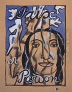 Etude Pour "paix Et Pardon" by Fernand Leger