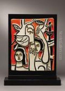 Les Femmes Au Perroquet (women And Parrot) by Fernand Leger