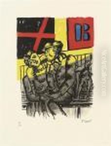 Two Plates From La Ville by Fernand Leger