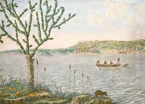 View of Fort Maurice on the Rio San Francisco by Frans Jansz. Post