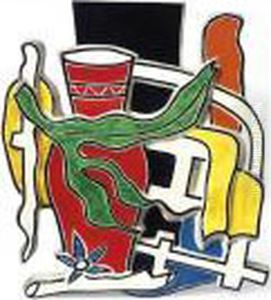Vase Rouge A Feuille Verte by Fernand Leger