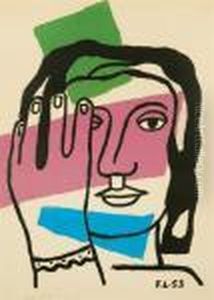 Tete De Femme (saphire 131) by Fernand Leger