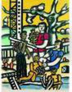 Grave Sur Bois Par Theo Schmied. 490 X 650. Saphire E 18. by Fernand Leger