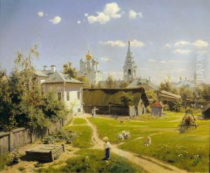 A Small Yard in Moscow, 1878 by Vasily Polenov
