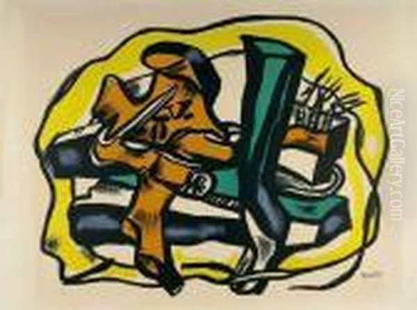 Composition Sur Fond Jaune. 1954 - view 1