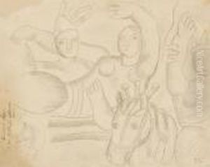 Etude Pour 'la Grande Parade' by Fernand Leger