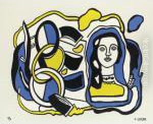 Composition A La Statuette by Fernand Leger