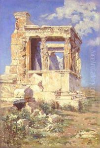 Portico with Caryatids, 1882 by Vasily Polenov