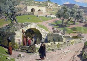 The Virgin Spring in Nazareth, 1882 by Vasily Polenov