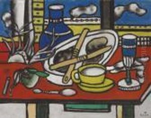 Les Deux Couteaux by Fernand Leger