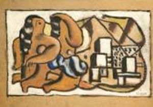 Les Danseuses Au Triangle by Fernand Leger
