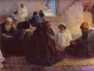 Among The Teachers From The Series The Life Of Christ 1896 by Vasily Polenov