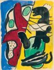 Les Plongeurs Noirs by Fernand Leger