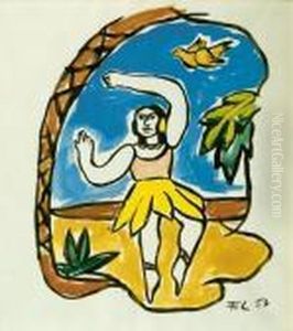 La Danseuse Aux Palmiers by Fernand Leger