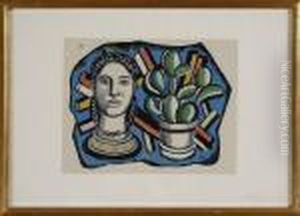 Leger: Head With Cactus by Fernand Leger