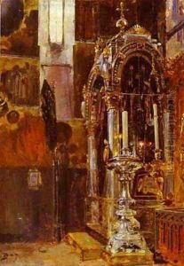 The Shrine Of The Metropolitan Iona In The Uspensky Cathedral 1877