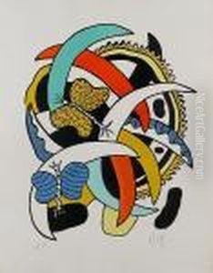 Les Papillons (saaphire 20) by Fernand Leger