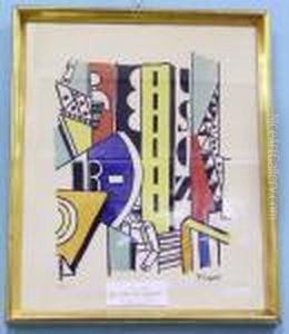 Gatubild Med Figur. Bildstrl Ca by Fernand Leger