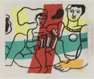 L'enfant A L'accordeon (saphire 127) by Fernand Leger