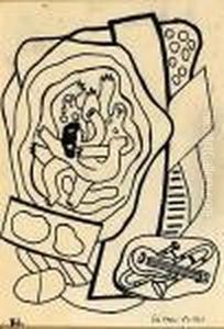 Etude Pour Sao Paulo, Circa 1952 - 1954 by Fernand Leger
