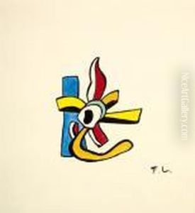 Fleur, Projet Mural, Vers 1952 by Fernand Leger