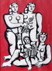 Composition, Le Trois Soeurs by Fernand Leger