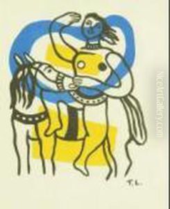 L' Acrobate, Vers 1954 by Fernand Leger