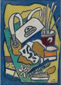 Deux Brosses Et Un Sac A Main by Fernand Leger