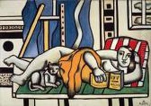 La Femme Au Chat by Fernand Leger