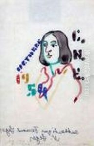 Portrait De George Sand by Fernand Leger