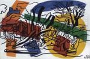 Esquisse Pour La Partie De Campagne by Fernand Leger