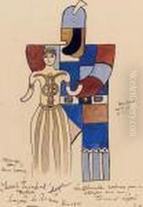 Costumes Pour Le Ballet David Triomphant (goliath Et La Fille De Saul) by Fernand Leger