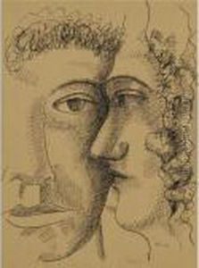 Deux Tetes by Fernand Leger